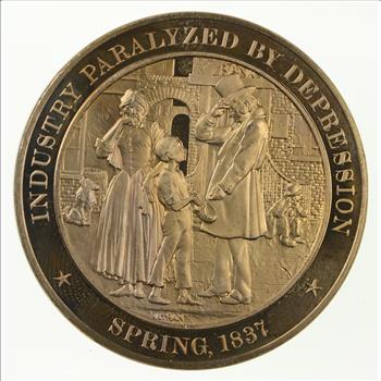 Historic High Relief Bronze Medallion - Franklin Mint