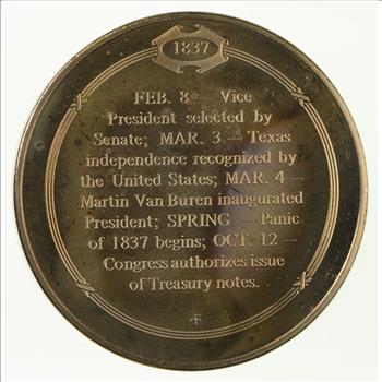 Historic High Relief Bronze Medallion - Franklin Mint