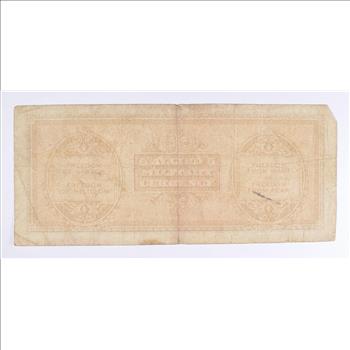 Historic Italian Paper Money Currency - Interesting Note from Italy