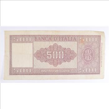 Historic Italian Paper Money Currency - Interesting Note from Italy