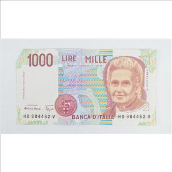 Historic Italian Paper Money Currency - Interesting Note From Italy