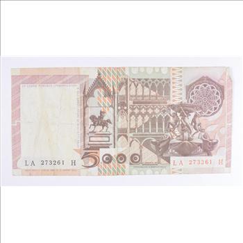 Historic Italian Paper Money Currency - Interesting Note from Italy