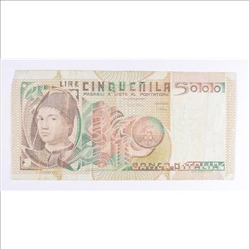 Historic Italian Paper Money Currency - Interesting Note from Italy
