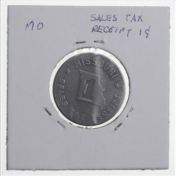 Historic - United States Tax Token - Missouri 1 Cent Sales Tax Receipt