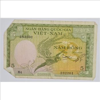 Historic Vietnam Currency Note - Great History