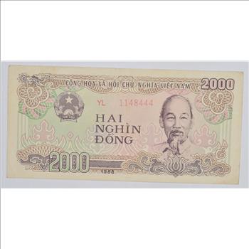 Historic Vietnam Currency Note - Great History