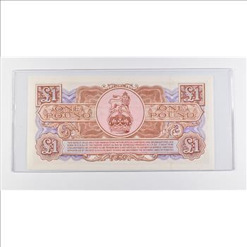 Historic World Bank Note 1956 British Armed Forces 1 Pound Special Voucher Collectible Currency