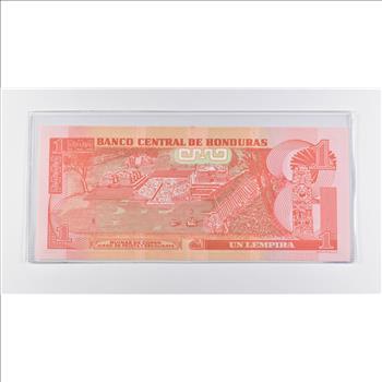 Historic World Bank Note 2014 Honduras 1 Lempira Collectible Currency