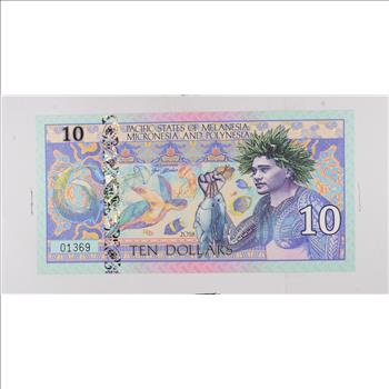 Historic World Bank Note 2018 Polynesia 10 Dollars Collectible Currency