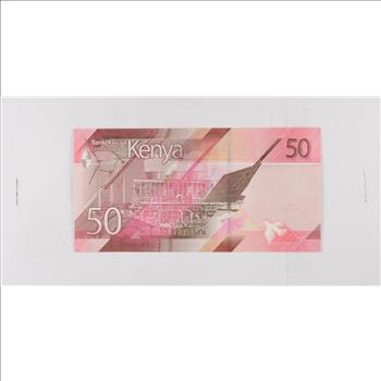 Historic World Bank Note 2019 Kenya 50 Shillings Collectible Currency