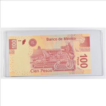 Historic World Bank Note 2019 Mexico 100 Pesos Collectible Currency