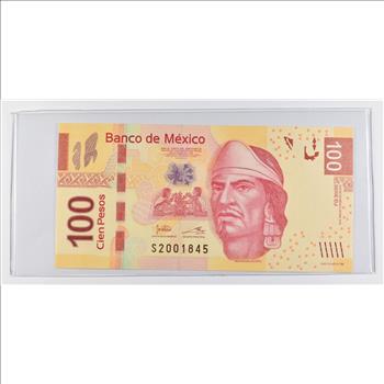 Historic World Bank Note 2019 Mexico 100 Pesos Collectible Currency