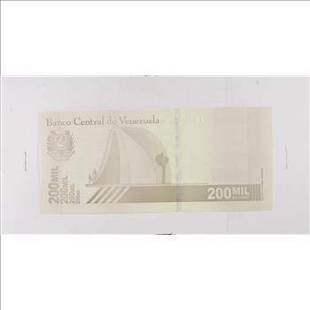 Historic World Bank Note 2020 Venezuela 200 Bolivares Collectible Currency