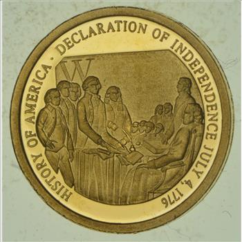 History Of America - Declaration Of Independence Commemorative Coin