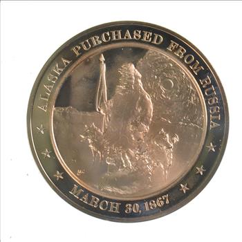 HUGE Bronze Medal Depicting Alaska Purchased From Russia