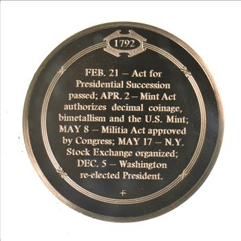 HUGE Bronze Medal Depicting First U.S. Mint Established