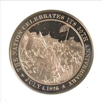 HUGE Bronze Medal Depicting The Nation Celebrates Its 50th Anniversary