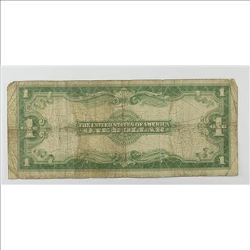 HUGE Horse Blanket - 1923 $1.00 Silver Certificate - Large Size Note - Over 7