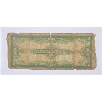 HUGE Horse Blanket - 1923 $1.00 Silver Certificate - Large Size Note - Over 7