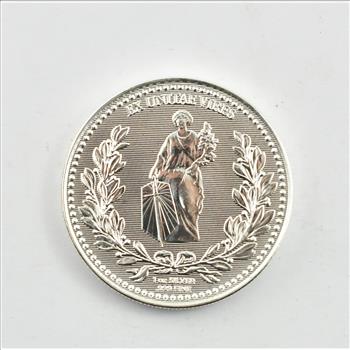 John Wick Continental Coin 1 oz .999 Silver Round BU Lion and Lady Liberty