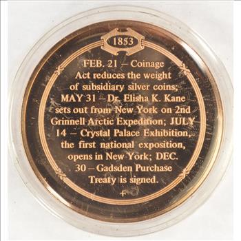 July 14, 1853 Crystal Palace Exhibition Opens - Bronze Historic Commemorative Medal