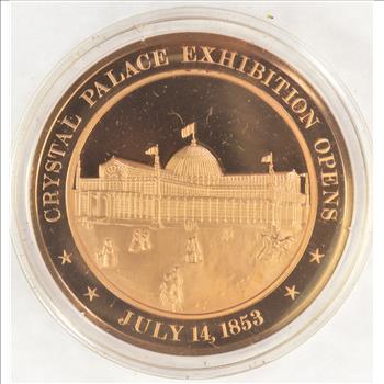 July 14, 1853 Crystal Palace Exhibition Opens - Bronze Historic Commemorative Medal