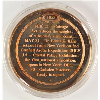July 14, 1853 Crystal Palace Exhibition Opens - Bronze Historic Commemorative Medal