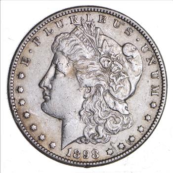 KEY DATE 1898-S Morgan Silver Dollar - RARE - Better Grade - Look at price guide!