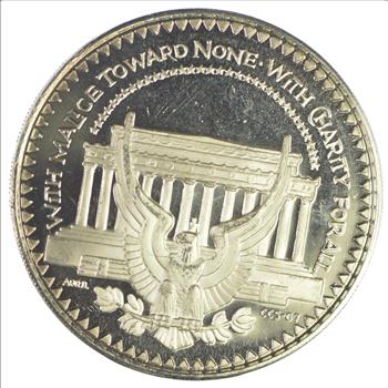 Limited Edition Silver Round Abraham Lincoln 1809-1865 0.925 Sterling Silver 26.4 Grams