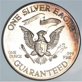 Limited SILVER 1 Oz Round 1979 Liberty Lobby Eagle .999 Fine Silver