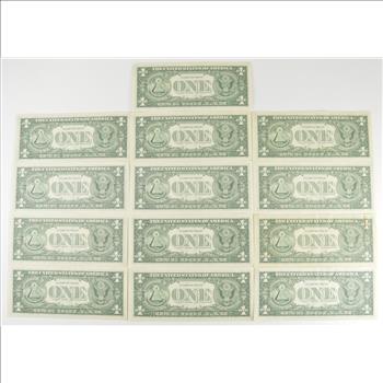 Lot (10) 1963 $1 Federal Reserve Notes - Courtesy Signed BARR NOTE