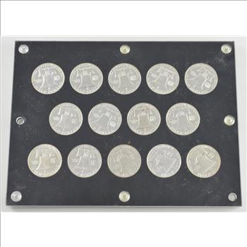 Lot (14) 1950-1963 Franklin Half Dollars - Proof Complete Set