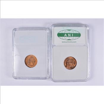 Lot of 2 Different SLABS - Graded Coins