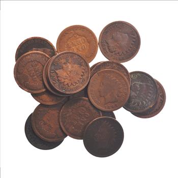 Lot of 20 - 1890's Circulated Indian Head Cents - Twenty Coins Total