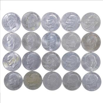 Lot of 20 Assorted Eisenhower Dollars