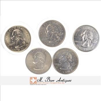 Lot of 5 COLORIZED Quarters - WOW