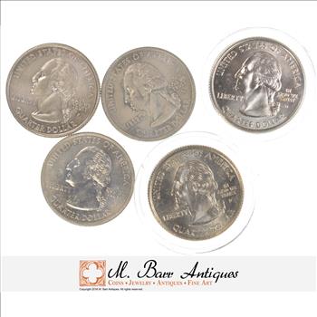 Lot of 5 COLORIZED Quarters - WOW