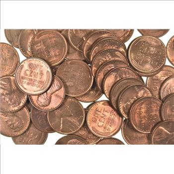 Lot of (50) 1930 BU Lincoln Wheat Cents Roll