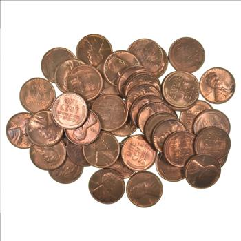 Lot of (50) 1930 BU Lincoln Wheat Cents Roll