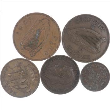 Lot of Early Copper World Coins - Collection