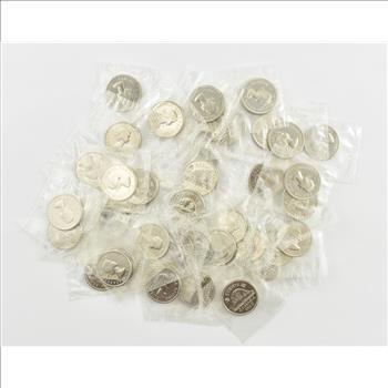 Lot Roll 40 Mixed Canadian Nickel Canada PL Proof Like Set 1960's Collection