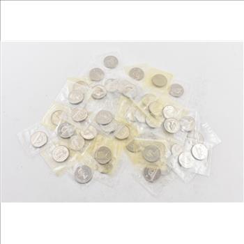 Lot Roll 40 Mixed Canadian Nickel Canada PL Proof Like Set 1960's Collection