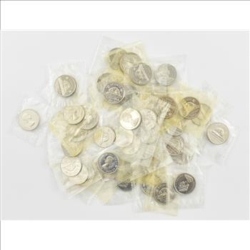 Lot Roll 40 Mixed Canadian Nickel Canada PL Proof Like Set 1960's Collection