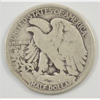 Major Error: 1935 Walking Liberty Half Dollar - Clipped Planchet