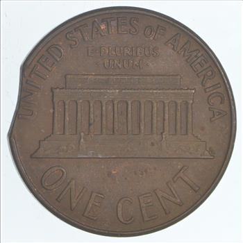 Major Error - Clipped Planchet Error - Lincoln Cent - 1959 - Neat