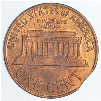 Major Error - Clipped Planchet Error - Lincoln Cent - 1959 - Neat