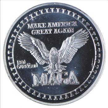 Make America Great Again! - 45th President Donald Trump One Troy Ounce Silver Round - .9999 Fine