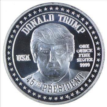 Make America Great Again! - 45th President Donald Trump One Troy Ounce Silver Round - .9999 Fine
