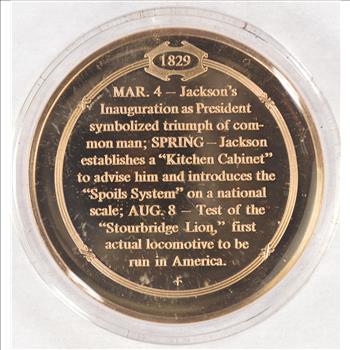 March 4, 1829 Andrew Jackson Becomes President - Bronze Historic Commemorative Medal