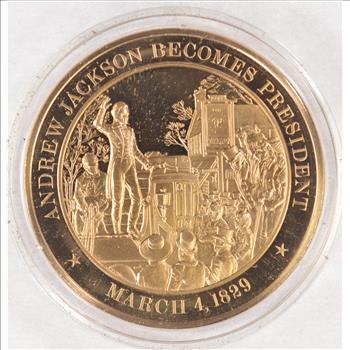 March 4, 1829 Andrew Jackson Becomes President - Bronze Historic Commemorative Medal